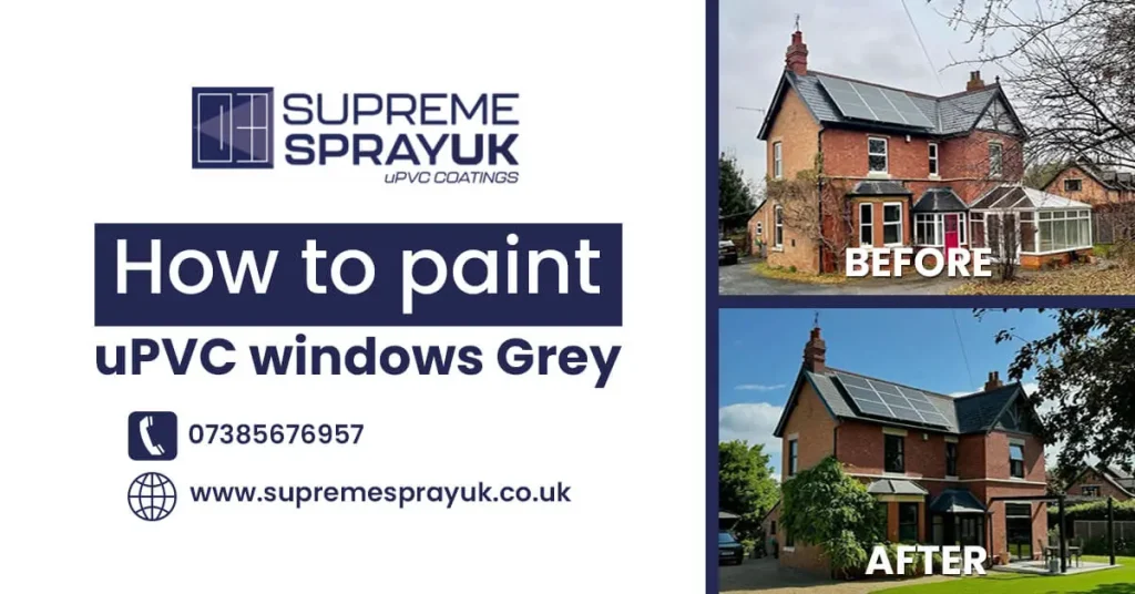 How to Paint uPVC Windows Grey