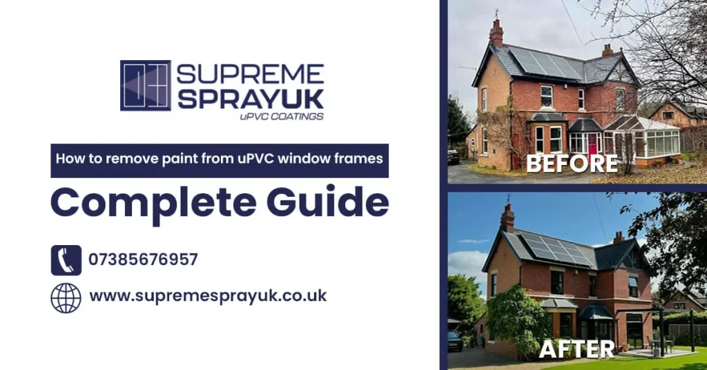 How to Remove Paint from uPVC Window Frames